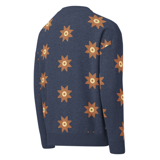 Relaxed Fit Knitted Crew Neck Sweater