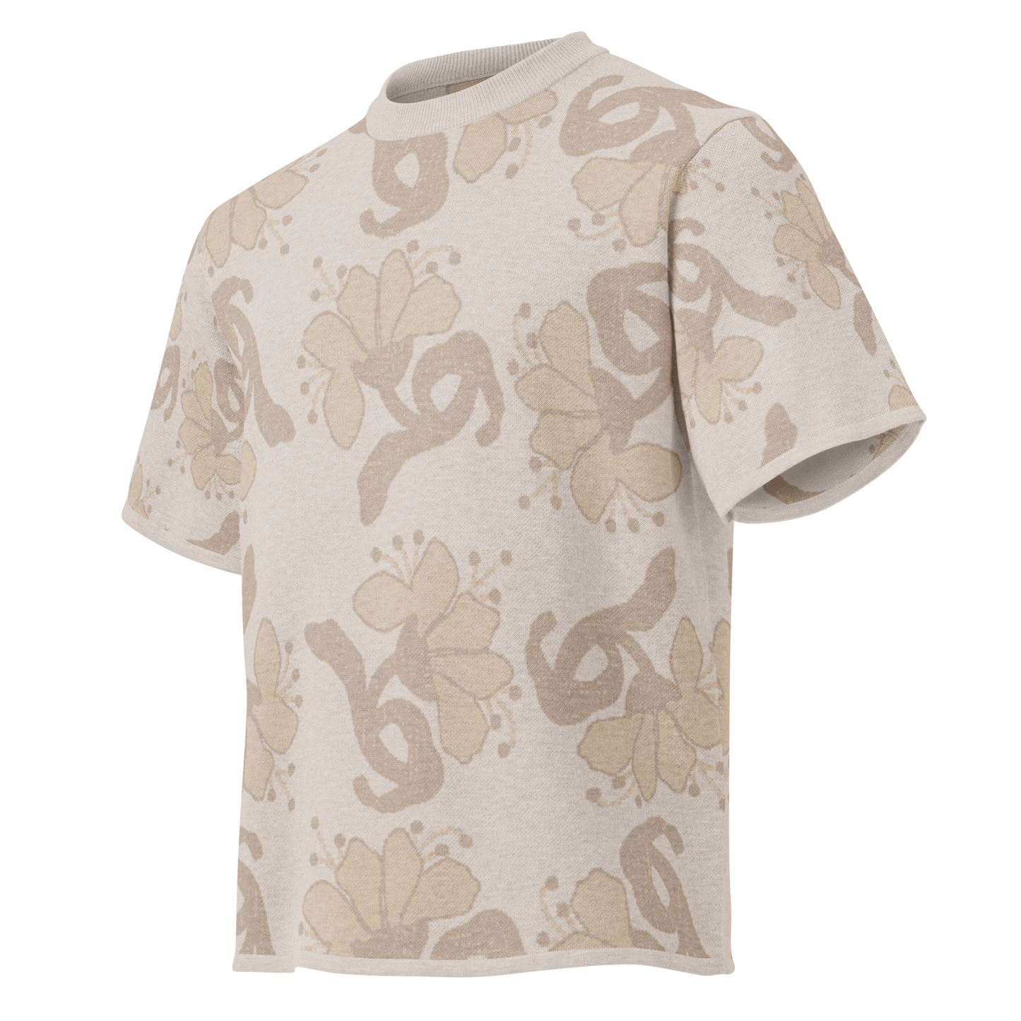 Camiseta con estampado original en crema de la marca de ropa streetwear hombre Sanper Studio