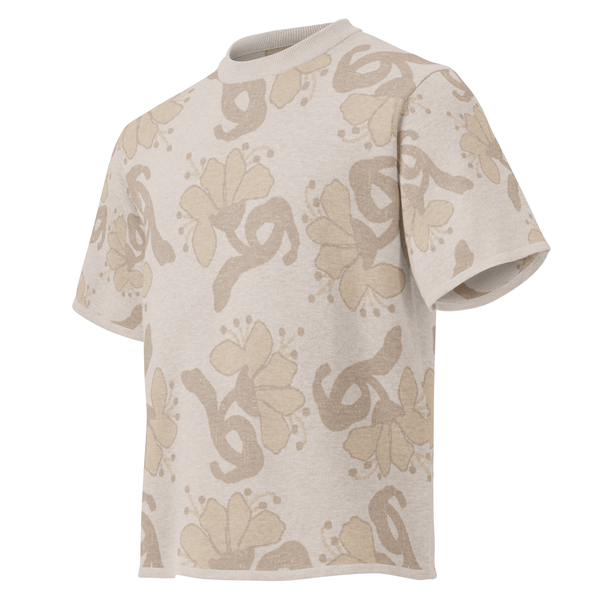 Camiseta con estampado original en crema de la marca de ropa streetwear hombre Sanper Studio