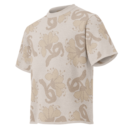 Camiseta con estampado original en crema de la marca de ropa streetwear hombre Sanper Studio