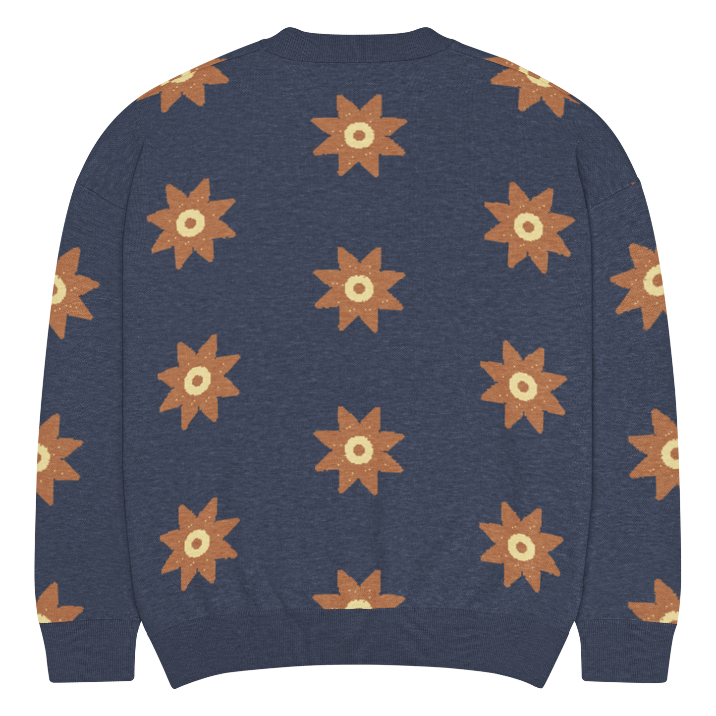 Relaxed Fit Knitted Crew Neck Sweater