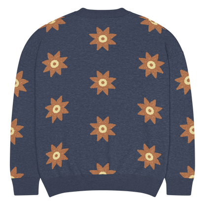 Relaxed Fit Knitted Crew Neck Sweater