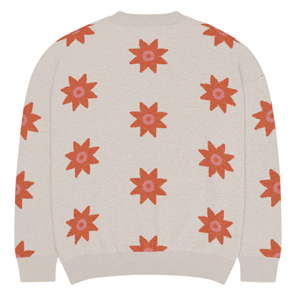 Relaxed Fit Knitted Crew Neck Sweater