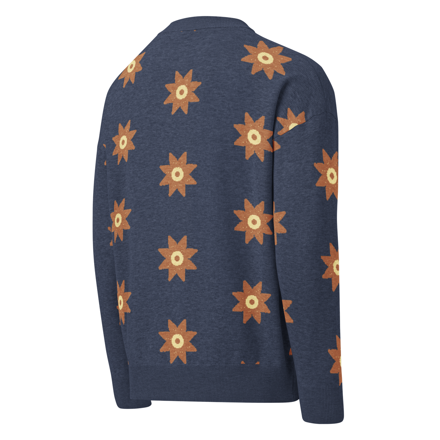 Relaxed Fit Knitted Crew Neck Sweater