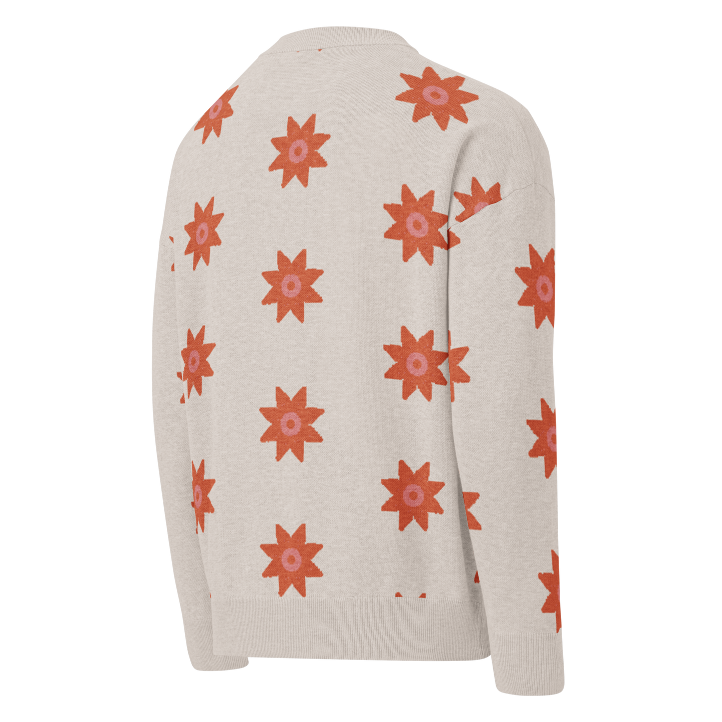 Relaxed Fit Knitted Crew Neck Sweater