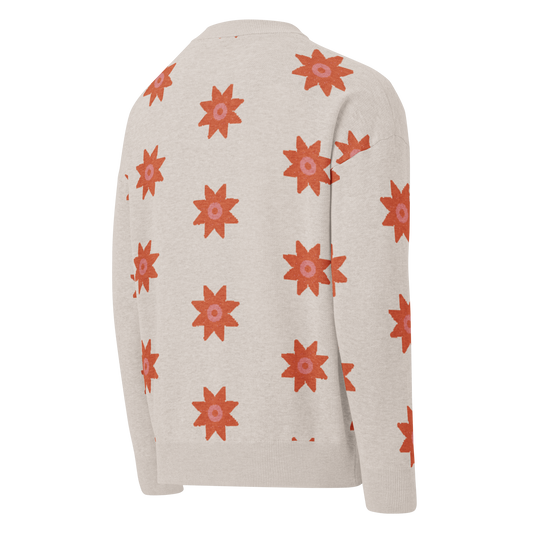 Relaxed Fit Knitted Crew Neck Sweater