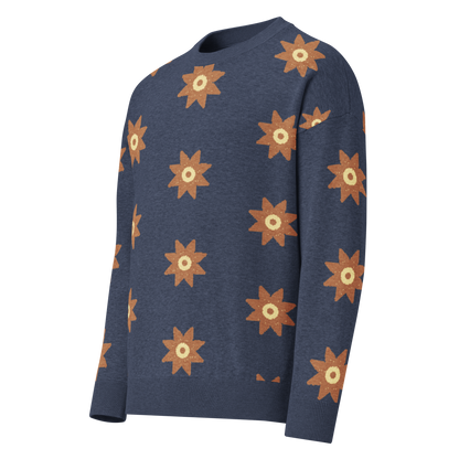 Relaxed Fit Knitted Crew Neck Sweater