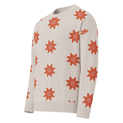 Relaxed Fit Knitted Crew Neck Sweater