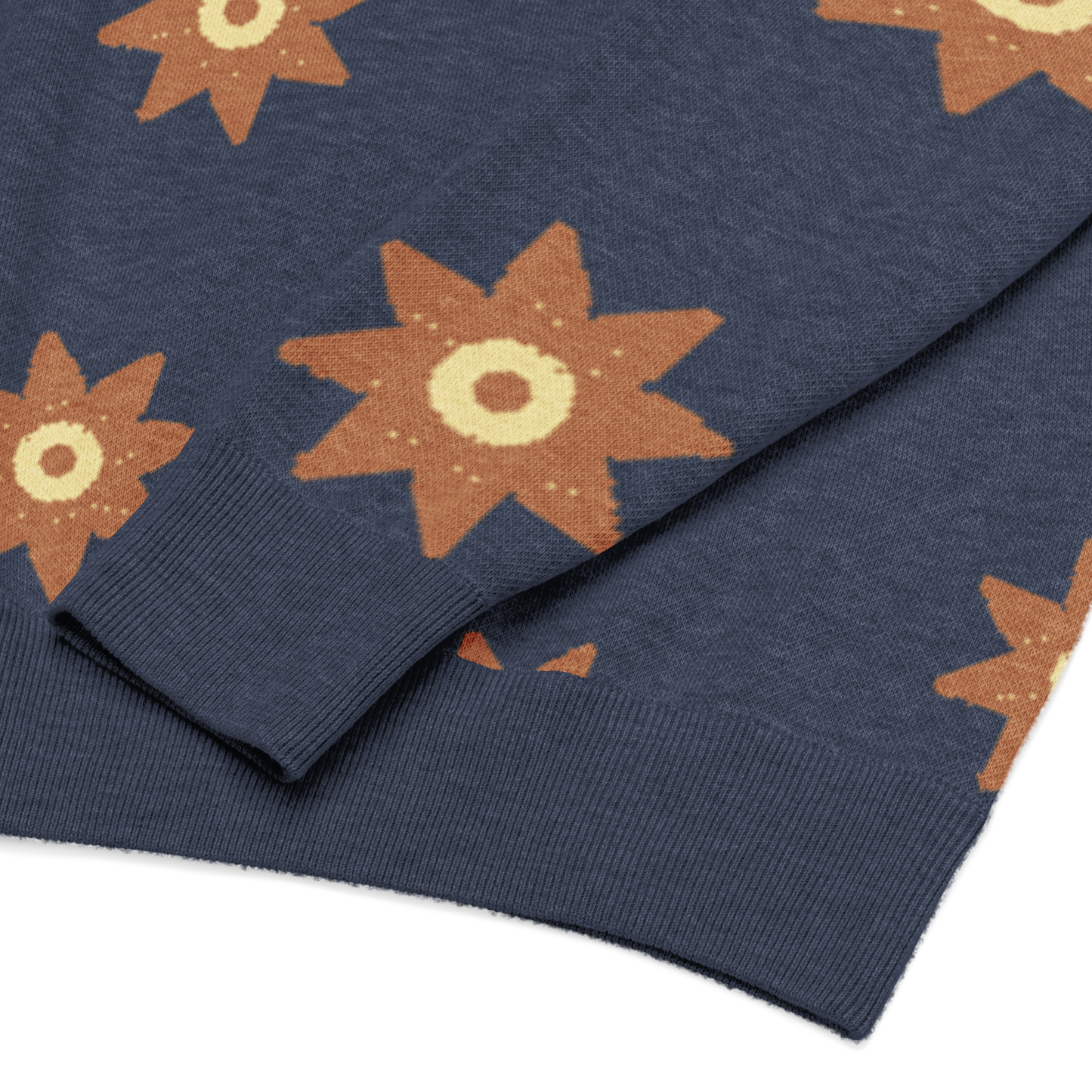 Relaxed Fit Knitted Crew Neck Sweater