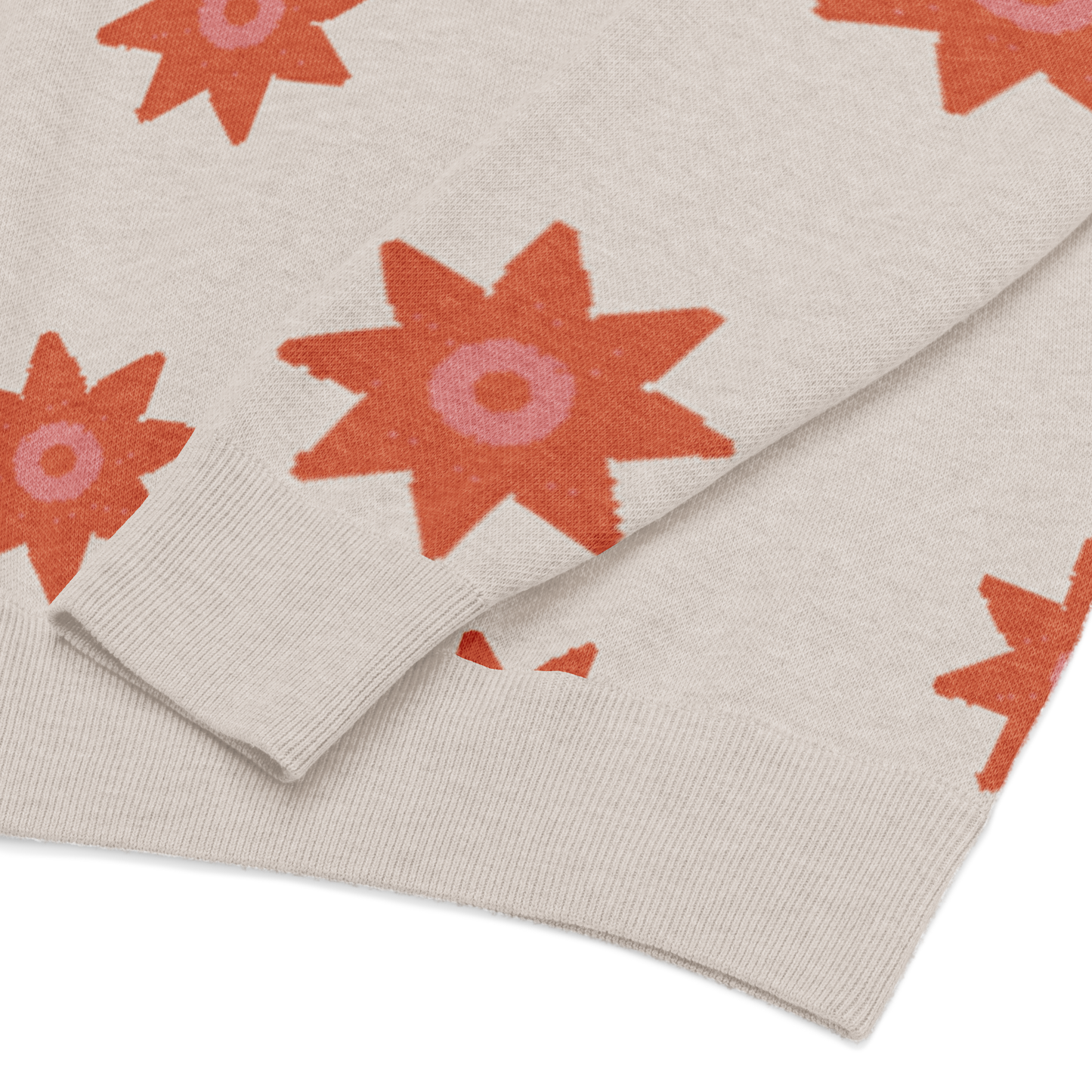 Relaxed Fit Knitted Crew Neck Sweater